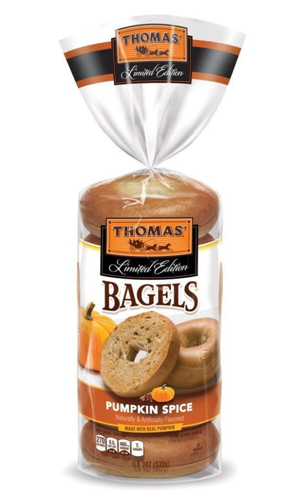 Thomas' Pumpkin Spice Bagels